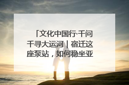文化中国行·千问千寻大运河｜宿迁这座泵站，如何稳坐亚洲第一宝座？