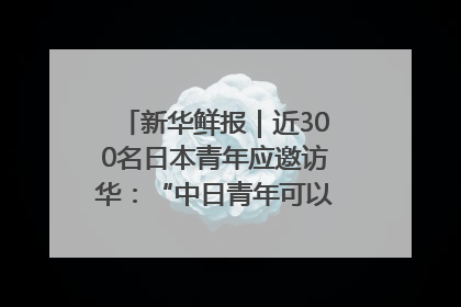 新华鲜报｜近300名日本青年应邀访华：“中日青年可以创造更好的未来”