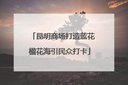 昆明商场打造蓝花楹花海引民众打卡