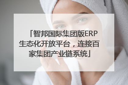 智邦国际集团版ERP生态化开放平台，连接百家集团产业链系统