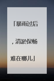 暴雨过后，清淤保畅难在哪儿