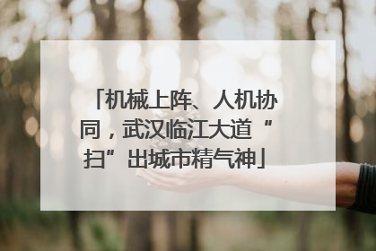 机械上阵、人机协同，武汉临江大道“扫”出城市精气神