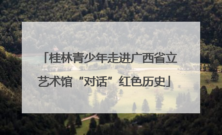 桂林青少年走进广西省立艺术馆“对话”红色历史