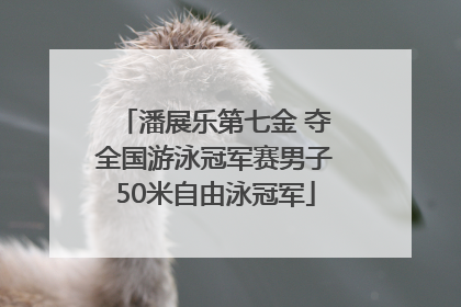 潘展乐第七金 夺全国游泳冠军赛男子50米自由泳冠军