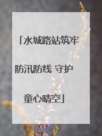 水城路站筑牢防汛防线 守护童心晴空