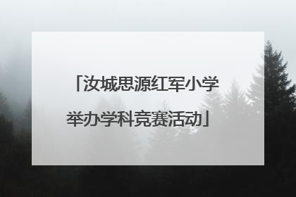 汝城思源红军小学举办学科竞赛活动