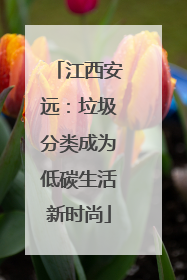 江西安远：垃圾分类成为低碳生活新时尚