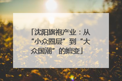 沈阳旗袍产业：从“小众圈层”到“大众国潮”的嬗变