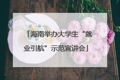 海南举办大学生“就业引航”示范宣讲会