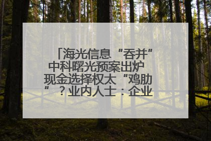 海光信息“吞并”中科曙光预案出炉 现金选择权太“鸡肋”？业内人士：企业不想大量现金流出
