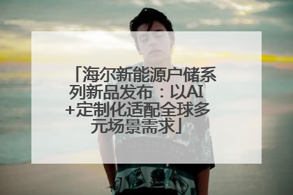 海尔新能源户储系列新品发布：以AI+定制化适配全球多元场景需求