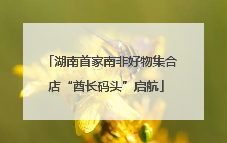 湖南首家南非好物集合店“酋长码头”启航