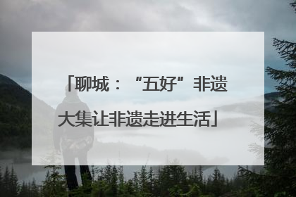 聊城：“五好”非遗大集让非遗走进生活
