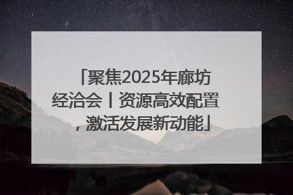 聚焦2025年廊坊经洽会丨资源高效配置，激活发展新动能