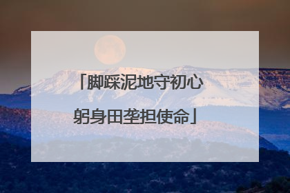 脚踩泥地守初心 躬身田垄担使命
