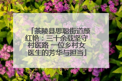 茶陵县思聪街道颜红艳：三十余载坚守村医路 一位乡村女医生的芳华与担当