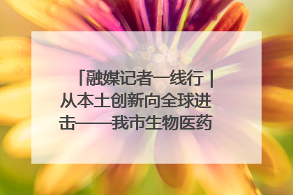 融媒记者一线行｜从本土创新向全球进击——我市生物医药产业破茧突围