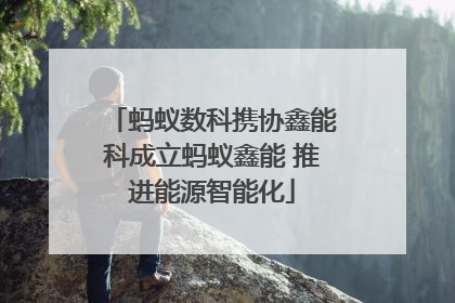 蚂蚁数科携协鑫能科成立蚂蚁鑫能 推进能源智能化