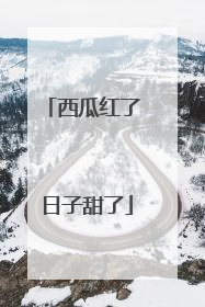 西瓜红了 日子甜了