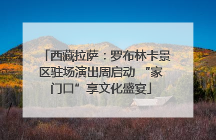 西藏拉萨：罗布林卡景区驻场演出周启动 “家门口”享文化盛宴