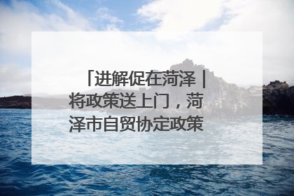 进解促在菏泽｜将政策送上门，菏泽市自贸协定政策专题宣讲会召开
