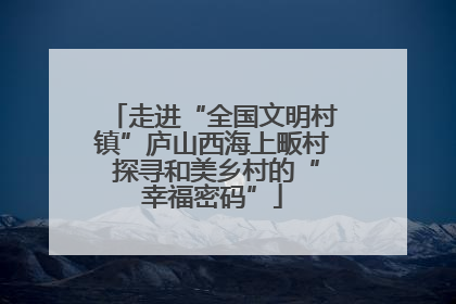 走进“全国文明村镇”庐山西海上畈村 探寻和美乡村的“幸福密码”