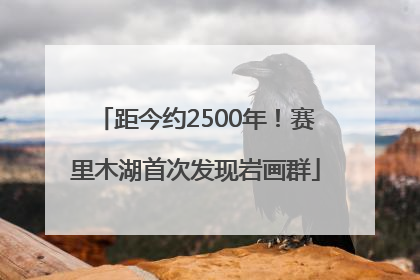 距今约2500年！赛里木湖首次发现岩画群