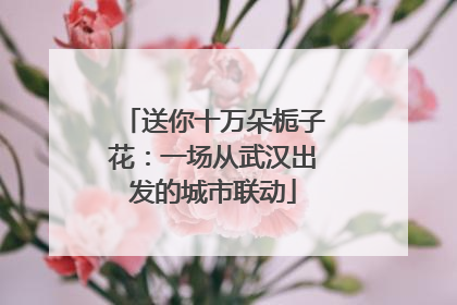 送你十万朵栀子花：一场从武汉出发的城市联动