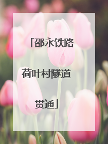 邵永铁路荷叶村隧道贯通