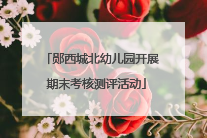 郧西城北幼儿园开展期末考核测评活动