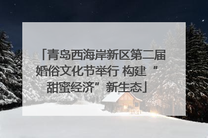 青岛西海岸新区第二届婚俗文化节举行 构建“甜蜜经济”新生态