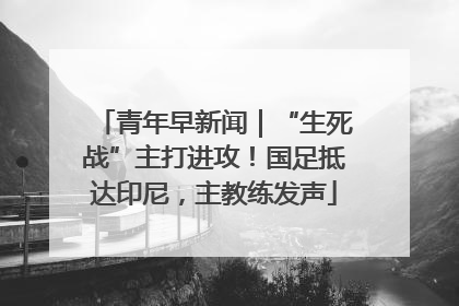 青年早新闻｜“生死战”主打进攻！国足抵达印尼，主教练发声