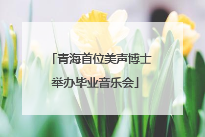 青海首位美声博士举办毕业音乐会