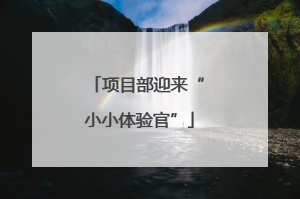 项目部迎来“小小体验官”