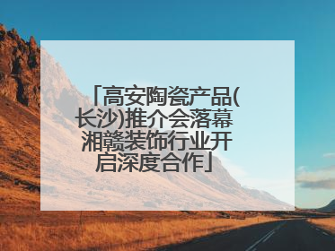 高安陶瓷产品(长沙)推介会落幕 湘赣装饰行业开启深度合作
