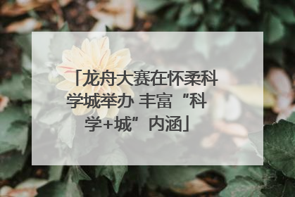 龙舟大赛在怀柔科学城举办 丰富“科学+城”内涵