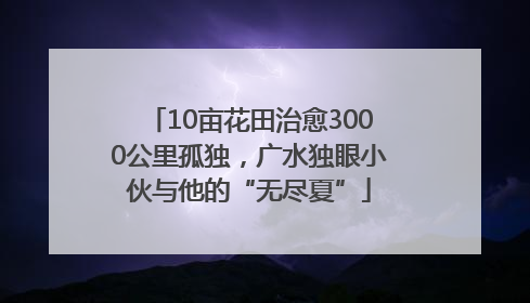 10亩花田治愈3000公里孤独，广水独眼小伙与他的“无尽夏”