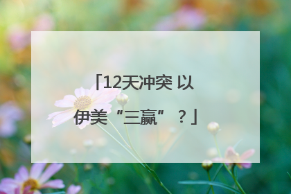 12天冲突 以伊美“三赢”？