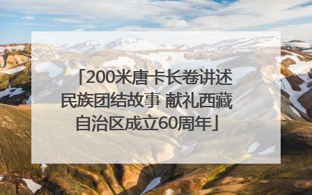 200米唐卡长卷讲述民族团结故事 献礼西藏自治区成立60周年