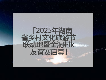 2025年湖南省乡村文化旅游节联动地暨金洞村k友谊赛启幕