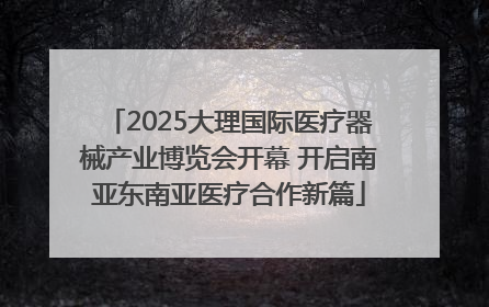 2025大理国际医疗器械产业博览会开幕 开启南亚东南亚医疗合作新篇